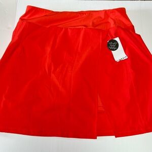 KENESIS Red Skort size 2X Activewear Golf Tennis, Pickle Ball